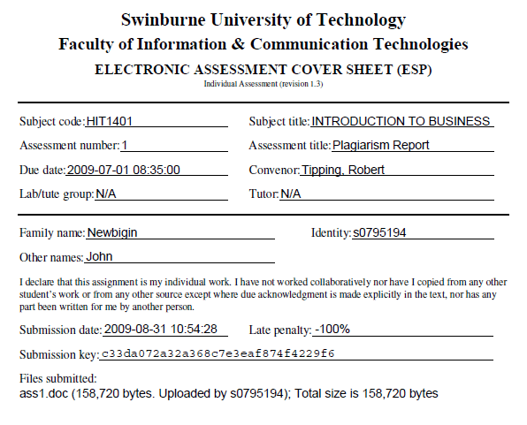 PDF submission receipt example
